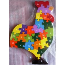 Wooden Block Rooster Puzzle Wooden Block Rooster Puzzle